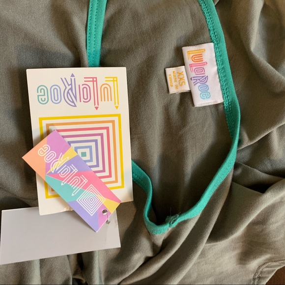 LuLaRoe Irma Gray  High Low Tunic Top Size XXS - Picture 4 of 4